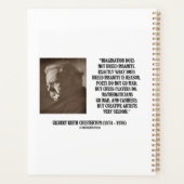 G.K. Chesterton Imagination Insanity Creative Planner (Achterkant)
