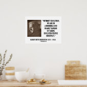 G.K. Chesterton Onderwijs Dodelijk Gevaar Ernstig Poster (Keuken)
