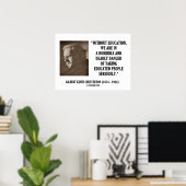 G.K. Chesterton Onderwijs Dodelijk Gevaar Ernstig Poster (Thuiskantoor)