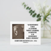G.K. Chesterton ongemak Adventure Briefkaart (Staand voorkant)