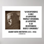 G.K. Chesterton ongemak Adventure Poster (Voorkant)