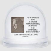 G.K. Chesterton ongemak Adventure Sneeuwbol (Achterkant)