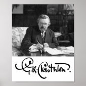 G. K. Chesterton op het werk Poster (Voorkant)