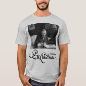 G. K. Chesterton op het werk T-shirt (Voorkant)