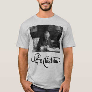 G. K. Chesterton op het werk T-shirt