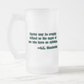 G.K. Chesterton over onverdraagzaamheid Matglas Bierpul (Links)