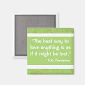 G.K Chesterton Quote Magneet (Voorkant / Achterkant)