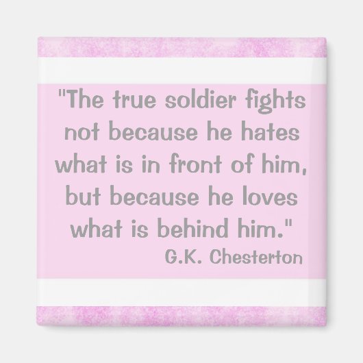 G.K Chesterton Quote Magneet (Voorkant)