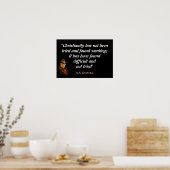 G.K. Chesterton Quote On Christianity Poster (Keuken)