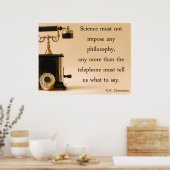 G.K. Chesterton Quote Poster (Keuken)