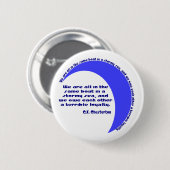 G. K. Chesterton Stormachtige Zee Ronde Button 5,7 Cm (Voorkant /achterkant)