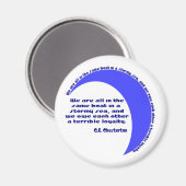 G. K. Chesterton Stormy Zee Magneet (Voorkant / Achterkant)