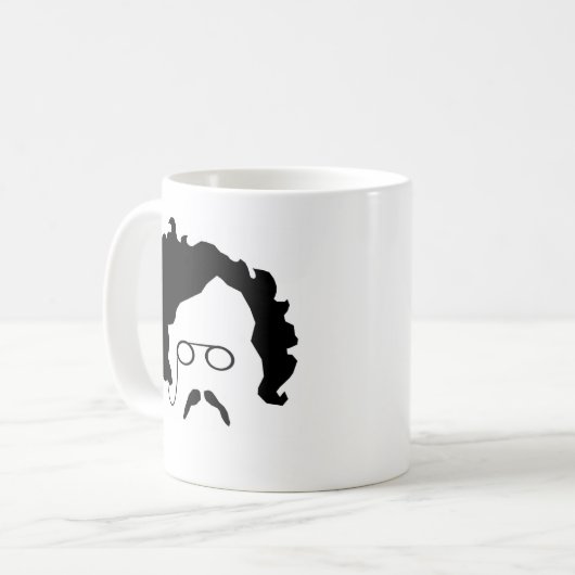 G K Chesterton's Mustache mok (Voorkant links)