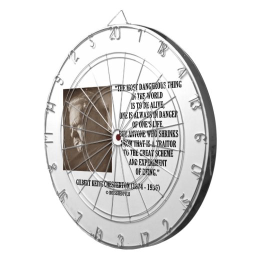 G.K. Proefproject van het grote Chesterton-program Dartbord (Voorkant Rechts)