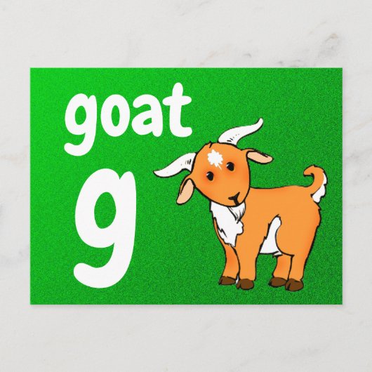g - kaart voor geitenlampjes (Voorkant)