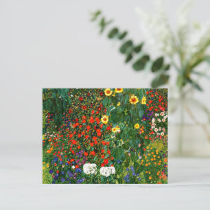G. Klimt: Bloementuin, Briefkaart