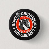 G.L.F. (Donker) Ronde Button 3,2 Cm (Voorkant)