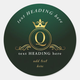 G - Letter Monogram Ronde Sticker