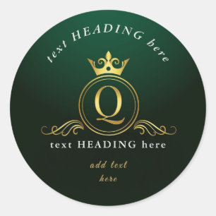 G - Letter Monogram Ronde Sticker