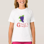 G-licious Stijl: Verse Grapefruit en Initiaal F T-shirt (Voorkant)