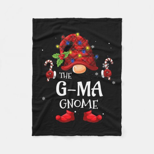 G-Ma Gnoom Matching Christmas PJ's voor familie Fleece Deken (Voorkant)