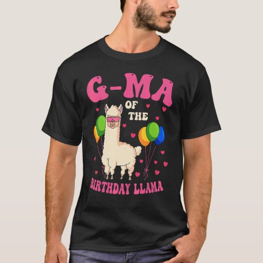 G Ma van de Birthday Lama Bday Family Celeb T-shirt (Voorkant)