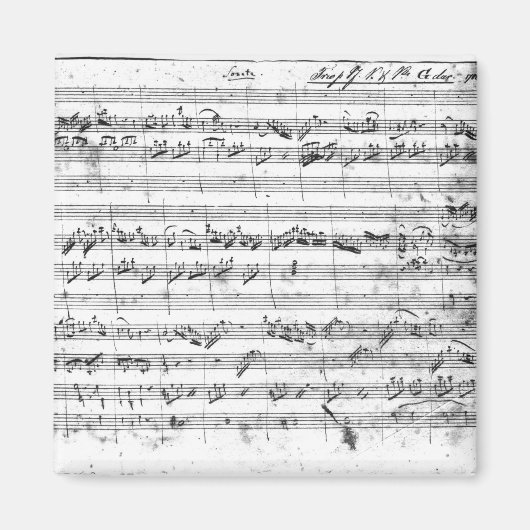 G majeur voor viool, klavecimbel en violoncello 2 magneet (Voorkant)