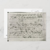 G major voor violine, harpsichord en violoncello briefkaart (Voorkant / Achterkant)