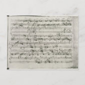 G major voor violine, harpsichord en violoncello briefkaart (Voorkant)