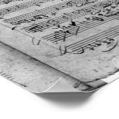 G major voor violine, harpsichord en violoncello poster (Hoek)