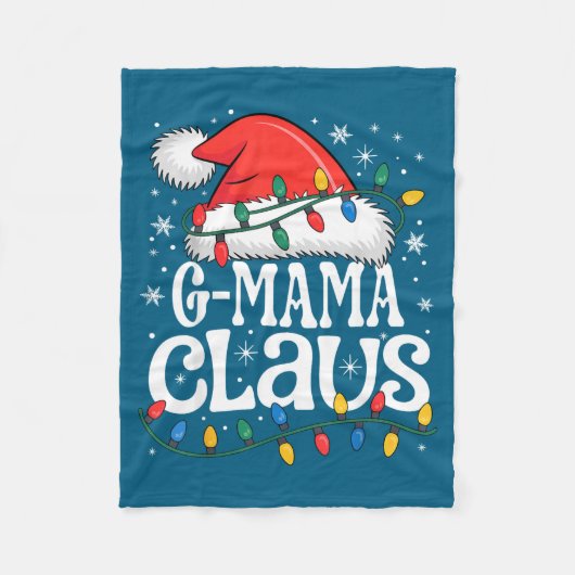G-mama Claus Funny Xmas Christmas Grandma Holiday  Fleece Deken (Voorkant)