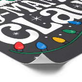 G-mama Claus Funny Xmas Christmas Grandma Holiday  Poster (Hoek)