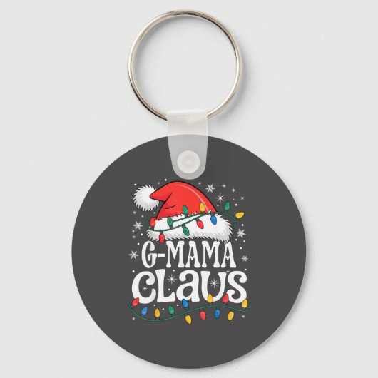 G-mama Claus Funny Xmas Christmas Grandma Holiday  Sleutelhanger (Voorkant)