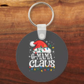 G-mama Claus Funny Xmas Christmas Grandma Holiday  Sleutelhanger (Voorkant)