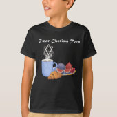 G’mar Chatima Tova Koffie, Granaatappels, Vijgen T-shirt (Voorkant)