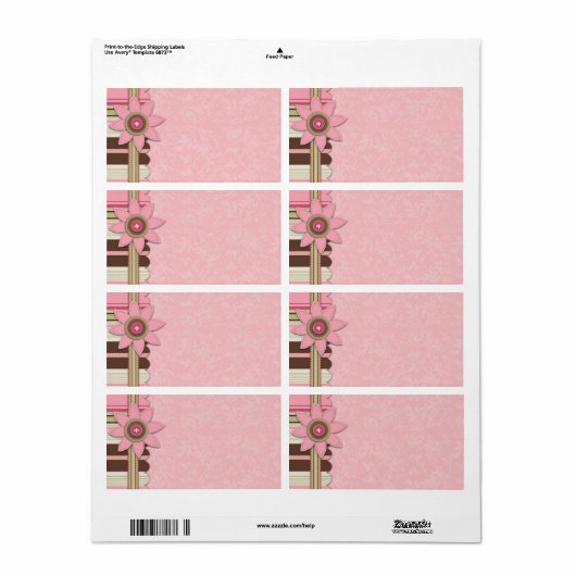 G Meisje Naam Tag Etiket (Full Sheet)