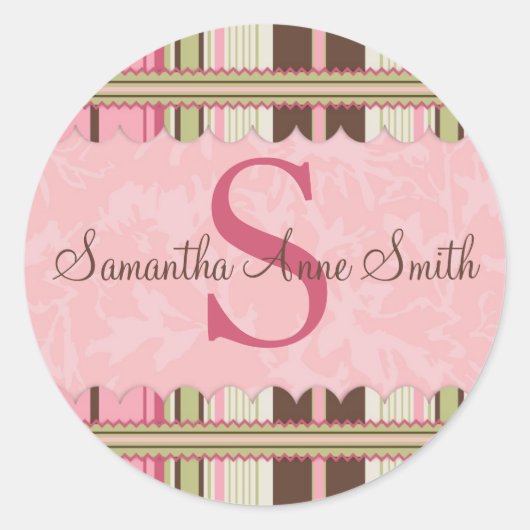 G Meisje Sticker Monogram (Voorkant)