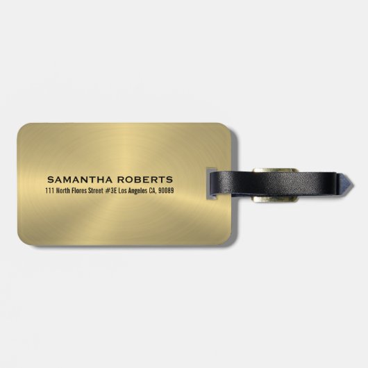 G Metaalvormig ontwerp Roestvrij staal Kijk Bagage Bagagelabel (Achterkant horizontaal)