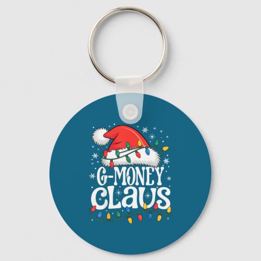 G-money Claus Funny Xmas Christmas Grandma Holiday Sleutelhanger (Voorkant)