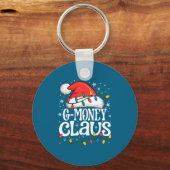 G-money Claus Funny Xmas Christmas Grandma Holiday Sleutelhanger (Voorkant)