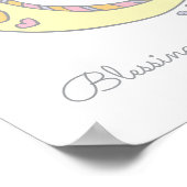 G monogram art Grace meisjesnaam poster (Hoek)