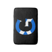 G Monogram bedekt met Schotse vlag bmcnt Badmat (Voorkant Verticaal)