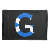 G Monogram bedekt met Schotse vlag pcnt Kussensloop (Achterkant)
