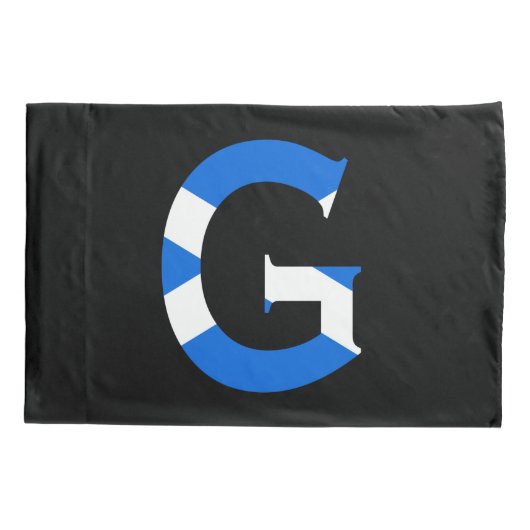 G Monogram bedekt met Schotse vlag pcnt Kussensloop (Achterkant)