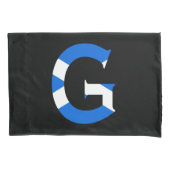 G Monogram bedekt met Schotse vlag pcnt Kussensloop (Voorkant)