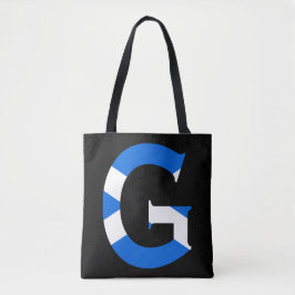 G Monogram bedekt met Schotse vlag stint Tote Bag