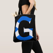 G Monogram bedekt met Schotse vlag stint Tote Bag (Dichtbij)
