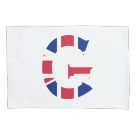 G Monogram bedekt met Union Jack Flag pcnt Kussensloop