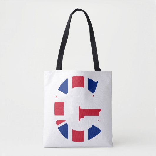 G Monogram bedekt met Union Jack Flag stint Tote Bag (Voorkant)