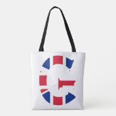 G Monogram bedekt met Union Jack Flag stint Tote Bag (Achterkant)